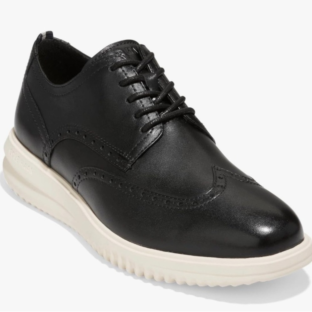 Cole Haan Men's Black and White Oxford Shoes